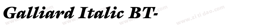 Galliard Italic BT字体转换
